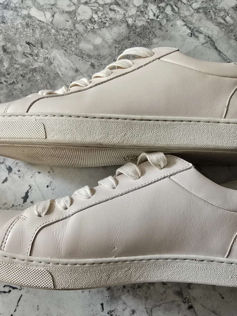 Coach Men's C126 Chalk Leather Sneakers - Casual Lace-Up